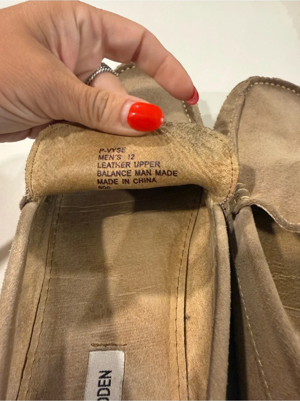 Steve Madden Men's Suede Slip-On Loafers in Taupe